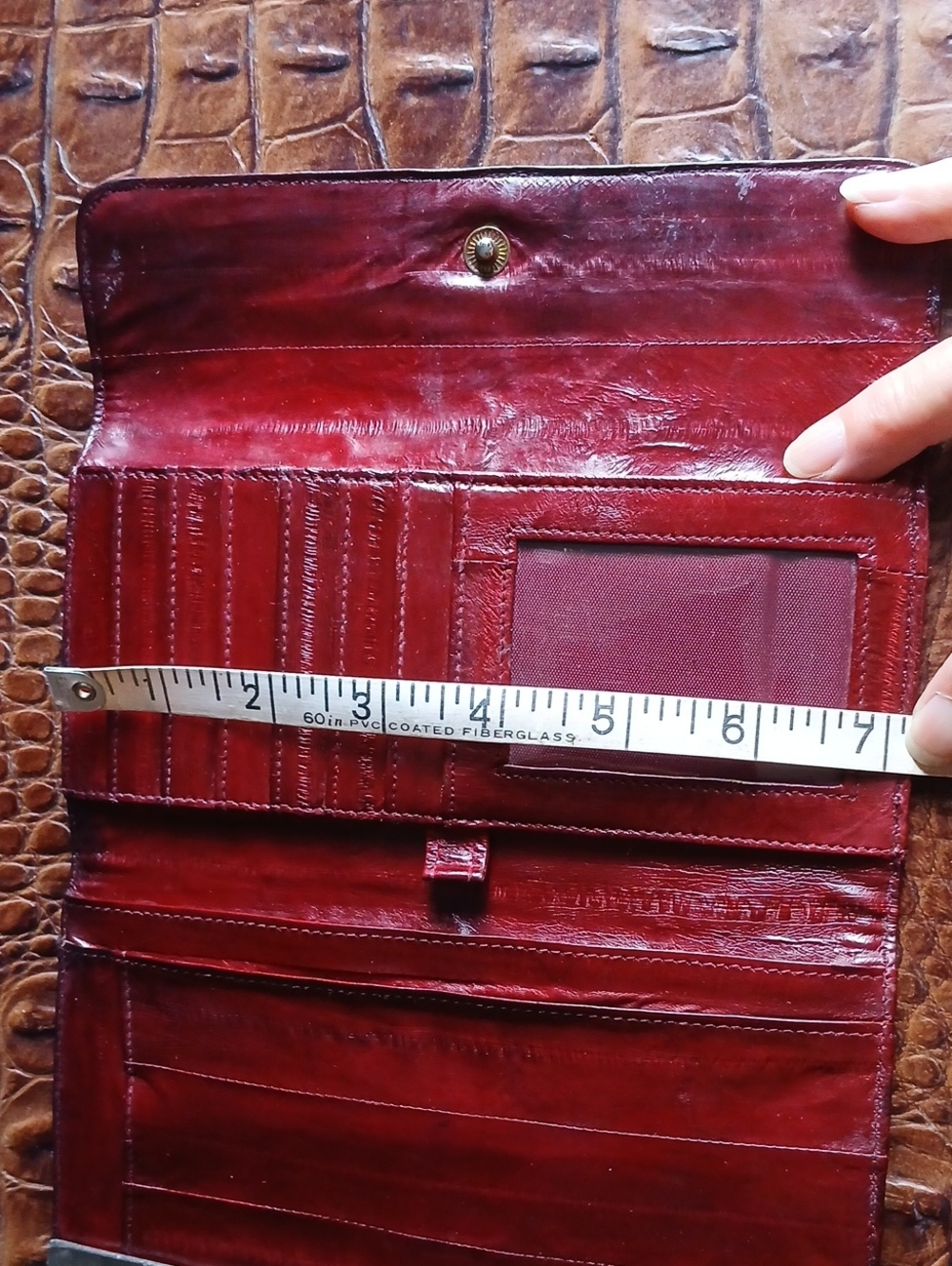 Red Leather Wallet - Picture 2 of 8